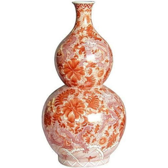 EuroLux Home Vase Bird Dish-Shaped Mouth Dish Coral Red Ceramic Handmade Hand-Cr EuroLux Home Vase Bird Dish-Shaped Mouth Dish Coral Red Ceramic Handmade Hand-Cr